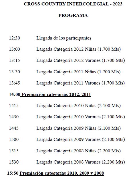 Foto Programa Cross