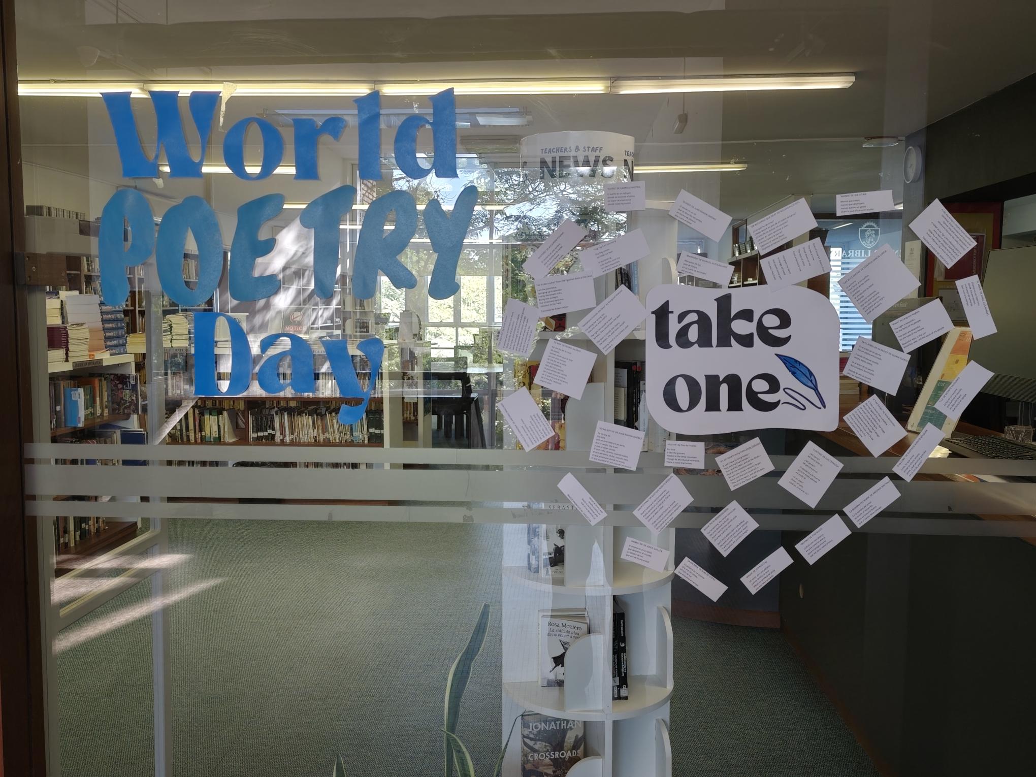 Celebrating World Poetry Day: A Wall of Words